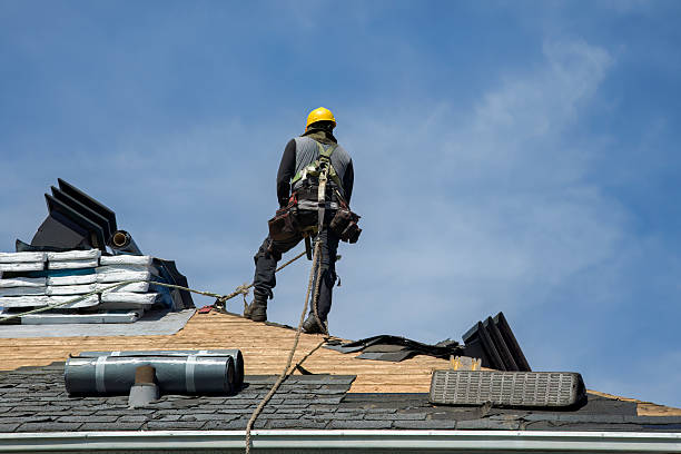 Professional Roof Replacement technician working in Amity, PA